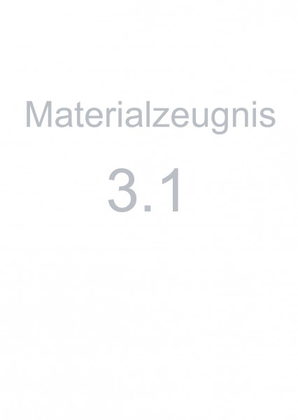Materialzeugnis 3.1